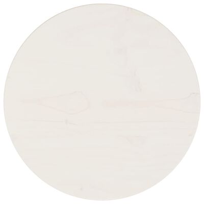 vidaXL Stolní deska bílá Ø 30 x 2,5 cm masivní borové dřevo