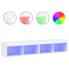 vidaXL TV skř&iacute;ňky s LED osvětlen&iacute;m 2 ks b&iacute;l&eacute; 80 x 30 x 30 cm