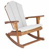 vidaXL Zahradn&iacute; houpac&iacute; křeslo Adirondack Př&iacute;rodn&iacute; 100% polyester