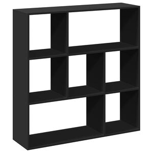 vidaXL Knihovna/děl&iacute;c&iacute; stěna čern&aacute; 102x29x103,5 cm kompozitn&iacute; dřevo