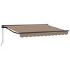 vidaXL Manu&aacute;ln&iacute; zatahovac&iacute; mark&yacute;za Taupe 4 x 2 m Polyester a hlin&iacute;k