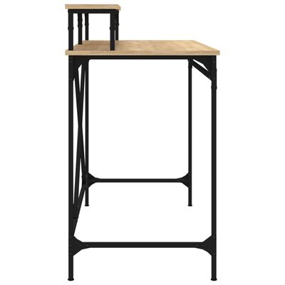 vidaXL Psací stůl dub sonoma 100x50x90 cm kompozitní dřevo a železo