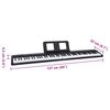 vidaXL 88 kl&aacute;ves Piano Electric Keyboard s hudebn&iacute;m stojanem Skl&aacute;dac&iacute;