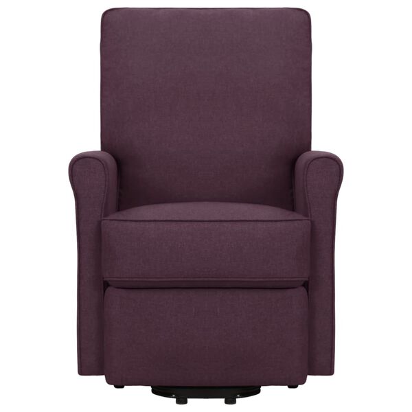 vidaXL Zvedací masážní křeslo fialové textil