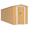 vidaXL Zahradn&iacute; kůlna světle hněd&aacute; 192x606x223 cm pozinkovan&aacute; ocel