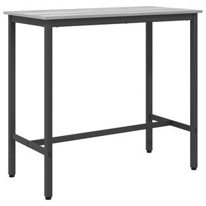vidaXL stůl &Scaron;ed&aacute; Sonoma 100 x 50 x 90,5 cm Inžen&yacute;rsk&eacute; dřevo a ocel