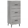 vidaXL Skř&iacute;ň highboard &scaron;ed&aacute; sonoma 34,5 x 34 x 180 cm kompozitn&iacute; dřevo