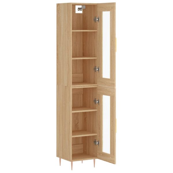 vidaXL Skříň highboard dub sonoma 34,5 x 34 x 180 cm kompozitní dřevo