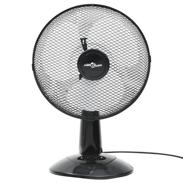 vidaXL Stolní ventilátor 3 rychlosti 30 cm 40 W černý