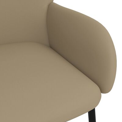 vidaXL Jídelní židle 2 ks cappuccino umělá kůže