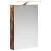 vidaXL Koupelnov&aacute; zrcadlov&aacute; skř&iacute;ň Kouřov&yacute; dub 40 x 10,5 x 60,5 cm