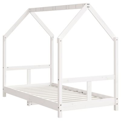 vidaXL Dětská postel bílá 80 x 160 cm masivní borové dřevo