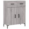 vidaXL Skříň highboard šedá sonoma 69,5 x 34 x 180 cm kompozitní dřevo