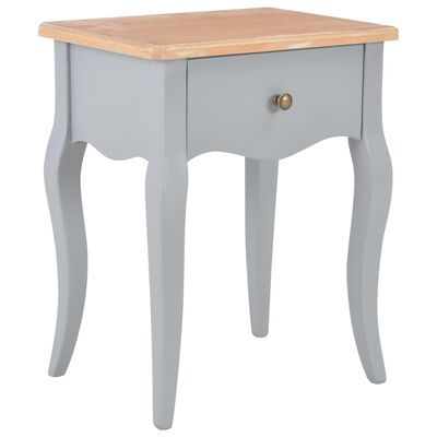 vidaXL Noční stolek šedý a hnědý 40 x 30 x 50 cm masivní borové dřevo