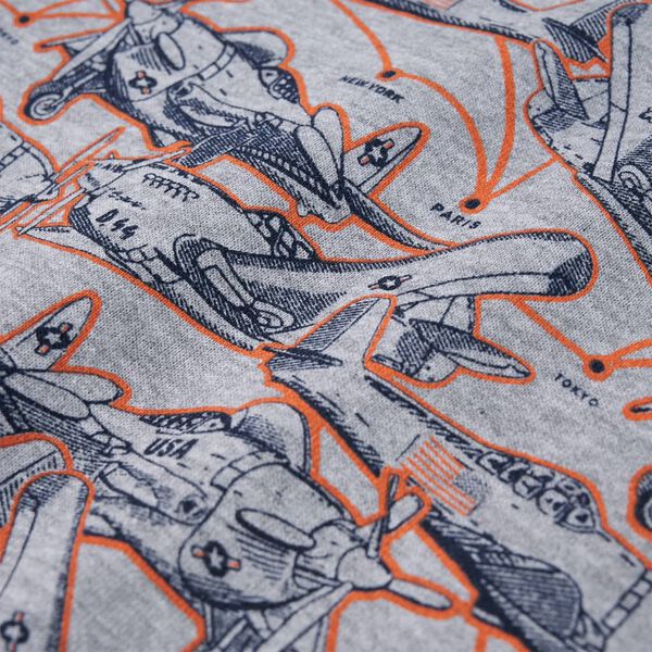 Dětsk&aacute; mikina &scaron;ed&aacute; melanž 128