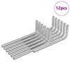 vidaXL &Scaron;estihrann&yacute; kl&iacute;č 12 pcs Stř&iacute;brn&aacute; 32 x 86 mm Ocel