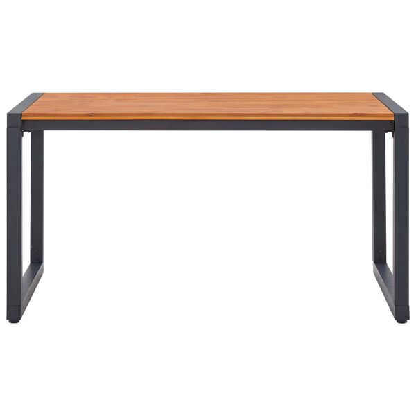 vidaXL 5d&iacute;ln&yacute; zahradn&iacute; j&iacute;deln&iacute; set čern&yacute;