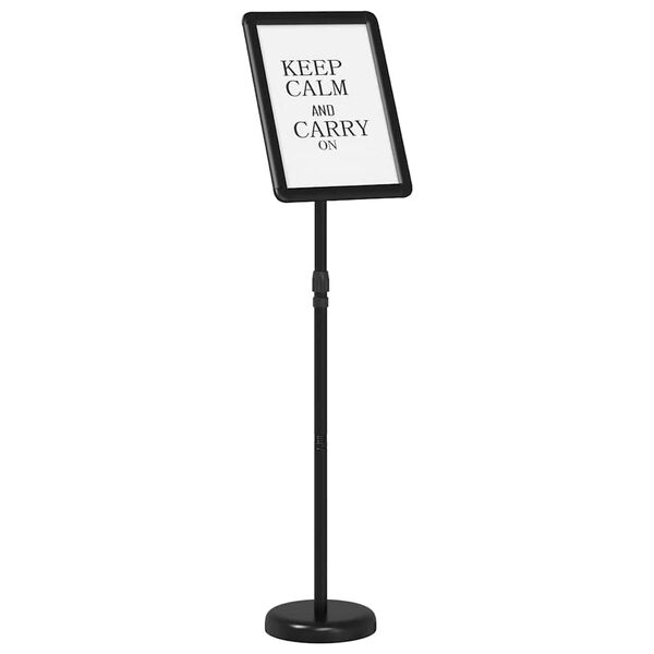 vidaXL St&aacute;nky pro veletrhy Čern&aacute; 25 x 25 x 125 cm Hlin&iacute;k