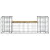 vidaXL Zahradní lavice gabionový design 183x41x60,5 cm borové dřevo