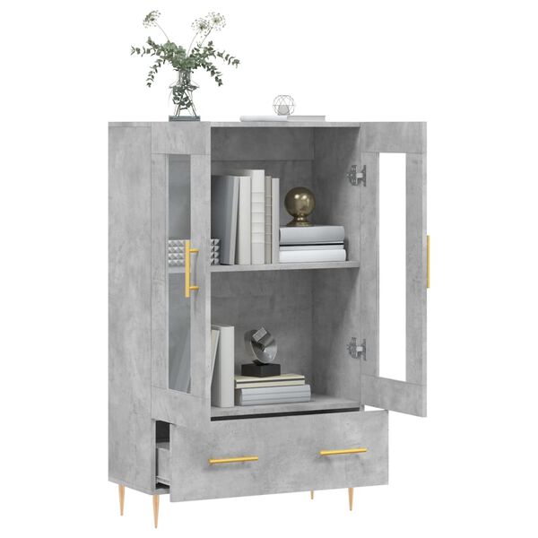 vidaXL Skříň highboard betonově šedá 69,5x31x115 cm kompozitní dřevo