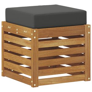 vidaXL Lavice 2 Kus Přirozen&aacute; a Anthracitov&aacute; Masivn&iacute; ak&aacute;tov&eacute; dřevo