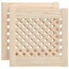 vidaXL N&aacute;bytkov&aacute; dv&iacute;řka mř&iacute;žkov&yacute; design 2 ks 39,5 x 39,5 cm borovice