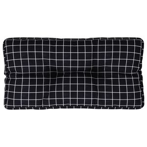 vidaXL Podu&scaron;ka na palety čern&aacute; k&aacute;rovan&aacute; 70 x 40 x 12 cm textil