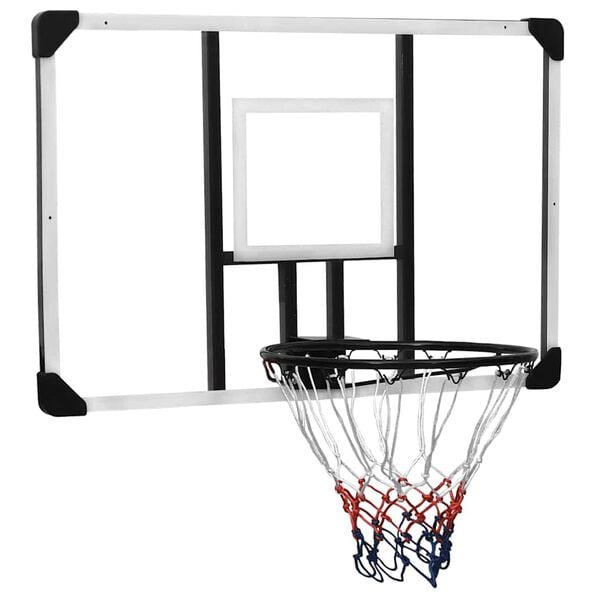 vidaXL Basketbalov&yacute; ko&scaron; s průhlednou deskou 106x69x3 cm polykarbon&aacute;t