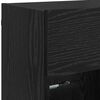 vidaXL TV wall cabinet Čern&yacute; dub 98,5 x 30 x 60,5 cm kompozitn&iacute; dřevo