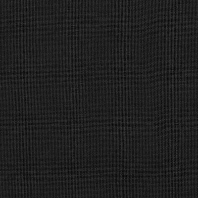 vidaXL Zatemňovací závěs s kroužky vzhled lnu černý 290 x 245 cm