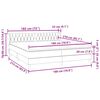 vidaXL Postel Box Spring s matracemi tmavě &scaron;ed&aacute; 180x210 cm samet
