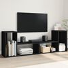 vidaXL TV skř&iacute;ňky 2 ks čern&eacute; 75 x 30 x 50 cm kompozitn&iacute; dřevo