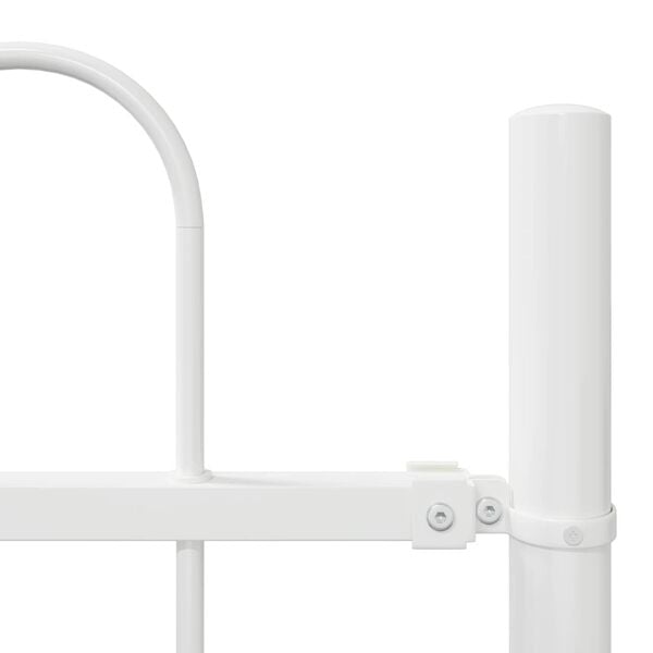 vidaXL Zahradn&iacute; plot 2 pcs B&iacute;l&aacute; 3,4 x 1 m Pr&aacute;&scaron;kově lakovan&aacute; ocel