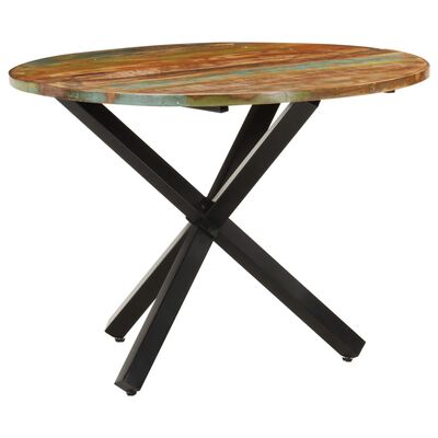vidaXL Jídelní stůl kulatý 100 x 100 x 75 cm masivní recyklované dřevo