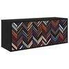 vidaXL N&aacute;stěnn&aacute; TV skř&iacute;ň OMMEN 102 x 33 x 40 cm Čern&yacute; dub