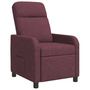 vidaXL Křeslo s funkc&iacute; ležen&iacute; Fialov&aacute; Textil