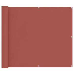 vidaXL Balkonov&aacute; clona Cihlov&aacute; 100 x 200 cm Oxford l&aacute;tka