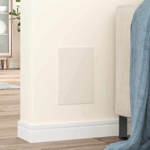 vidaXL Př&iacute;stupov&eacute; panely 2 pcs B&iacute;l&aacute; 15 x 23 cm ABS plast