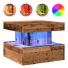 vidaXL Konferenčn&iacute; stolek s LED osvětlen&iacute;m old wood 50 x 50 x 40 cm
