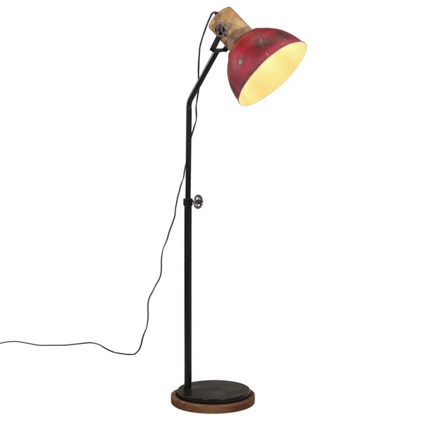 vidaXL Stojac&iacute; lampa 25 W červen&aacute; patina 30 x 30 x 100&ndash;150 cm E27