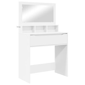 vidaXL Toaletn&iacute; stolky do ložnice se z&aacute;suvkou B&iacute;l&aacute; 80 x 39,6 x 135 cm