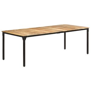 vidaXL J&iacute;deln&iacute; stůl 220 x 100 x 76 cm hrub&eacute; mangovn&iacute;kov&eacute; dřevo