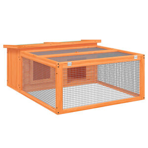 vidaXL Kr&aacute;l&iacute;k&aacute;rna hněd&aacute; 117,5 x 97 x 47,5 cm masivn&iacute; borov&eacute; dřevo