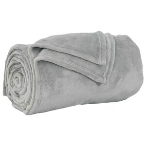 vidaXL Přehoz &Scaron;ed&aacute; 130 x 150 cm 0.51 kg Fleece