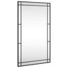 vidaXL N&aacute;stěnn&eacute; zrcadlo čern&eacute; 60 x 100 cm obd&eacute;ln&iacute;k železo