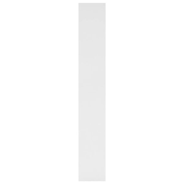 vidaXL Knihovna / dělic&iacute; stěna b&iacute;l&aacute; 80 x 30 x 198 cm kompozitn&iacute; dřevo