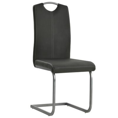 vidaXL Konzolové jídelní židle 6 ks šedé umělá kůže
