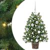 vidaXL Uměl&yacute; v&aacute;nočn&iacute; stromeček s 150 LED diodami Zelen&aacute; 75 cm PE a PVC