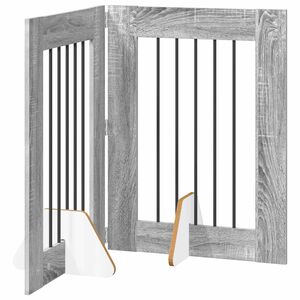 vidaXL Skl&aacute;dac&iacute; ps&iacute; br&aacute;na se stojany 2 pcs &Scaron;ed&aacute; sonoma 120,5 cm