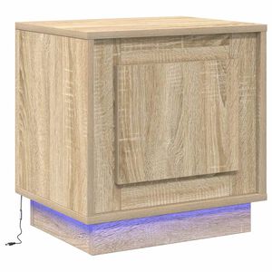 vidaXL Nočn&iacute; skř&iacute;ňka Sonoma dub 44 x 34,5 x 45 cm Kompozitn&iacute; dřevo